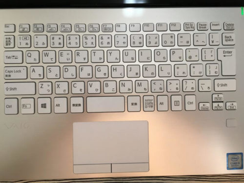 VaioS11のキーボード